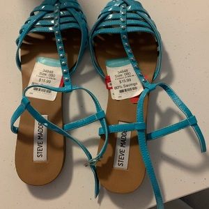 New with tags Steve Madden Turquoise sandals 8
